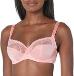 Fantasie Women's Adelle Underwire Side Support Bra Full Coverage, Coral, 36F