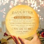 Daughter Gifts From Mom, To My Daughter Gifts, Mothers Day, Graduation, Birthday Gifts For Daughter, Mother And Daughter Gifts For Women, Birthday Decorations Indoor, Engraved Moon Lamp Night Light