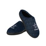 FOCO Mens NFL Team Logo Poly Knit Cup Sole Slippers