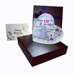 18th Birthday Gifts for Girls,18th Birthday Gifts for Daughter, Sister,Girlfriends,Heart Crystal Keepsake,Unique 18th Birthday Present Ornament Collection for Her