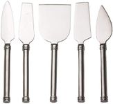 RSVP International Endurance® Stainless Steel Cheese Knives, Set of 5 | Five Different Blades | Cut & Serve Cheeses in Style | Great for Parties, Events, or Home Use | Dishwasher Safe