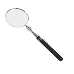 Telescopic Inspection Mirror, Circular Inspection Mirror, Telescopic Inspection Mirror, Flexible Inspection Mirror 360 Rotation, with Buckle Large Round Welding Mirror (Inspection Mirror-01)