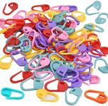 Colorful Knitting Stitch Counter 120pcs Knitting Weave Crochet Locking Stitch Markers Stitch Needle Clip