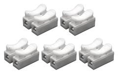 Electronicspices PACK OF 50 Cable Connector Clamp Spring Connector Terminal Block FOR Wire LED Strip Light Wire Connecting