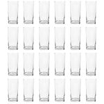 Argon Tableware 24x 285ml Classic Highball Glasses - Gift Short Kitchen Cocktail Tumbler Drinking Glass Whiskey Water Juice Barware Set - Dishwasher Safe
