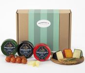 Snowdonia Cheese Company Gift Hamper Containing Three, 200g Truckles - Little Black Bomber, Red Devil & Green Thunder. Hamper Exclusive To Burmont's