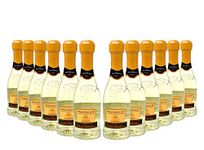 Canti - Prosecco D.O.C. Millesimato, Extra Dry Wine 11%, in Baby Bottles, Italian Glera Grape Variety from Veneto, Fruity and Floral Taste, 12x200 ml