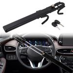 Steering Wheel Lock Anti-Theft Device - The Club Steering Wheel Lock with Adjustable Length Clamp Double Hook Locks - Universal Wheel Locks for Cars,Trucks, Vans, and Suvs - Black