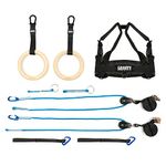 Gravity Fitness Dream Machine Assisted Calisthenics & Gymnastic Rings suspension trainer System