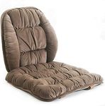 Low Back Pain Relief Lumbar Support and Soft Nonslip Chair Cushion Warm Seat Pads Lumbar Rest Cushion Pillow with Adjustable Strap for Office Dinning Desk Chair,Recliner,Car Seats-Coffee