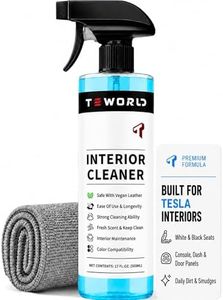Tesla Seat Cleaner Remover Stain Biodegradable, Safe on White & Black Vegan Leather, Tesla Interior Cleaning Products for Seats, Console, Dash, Tesla Model 3/Y/S/X Accessories for 2025