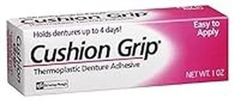 Cushion Grip Thermoplastic Denture Adhesive, 1-Ounce Tubes (Pack of 4)