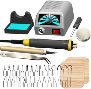 FIRElood LH20 Wood Burning Kit,Wood Burning Tool, Adjustable Temperature Wood Burner Kit,professional wood burning kit for Adults Beginners Craft,pyrography pen Comes With 30Pyrography Wire Tips