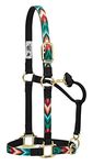 Weaver Leather Chevron Adjustable Nylon Horse Nylon Horse Halter, Average, Black/Multi