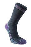 Bridgedale HIKE Lightweight Merino Performance Boot Original-Women's- Medium-Black / Purple
