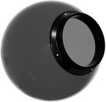 KASTLITE 16" Smoke Acrylic Lamp Post Globe | Smooth Textured with 8" Fitter Neck | Manufactured in the USA