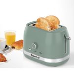 Starfrit 2-Slice Toaster – 7 Adjustable Browning Levels – Removable Tray – 850W - Sage