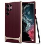 Spigen Neo Hybrid Back Cover Case Compatible with Galaxy S22 Ultra (TPU + Poly Carbonate | Burgundy)