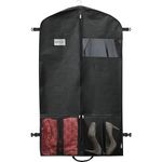 SimpleHouseware 43-Inch Heavy Duty Garment Bag w/Pocket for Dresses, Coats