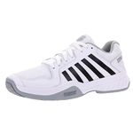 K-Swiss Men's Court Express Pickleball Shoe, White/Highrise/Black, 9.5 UK