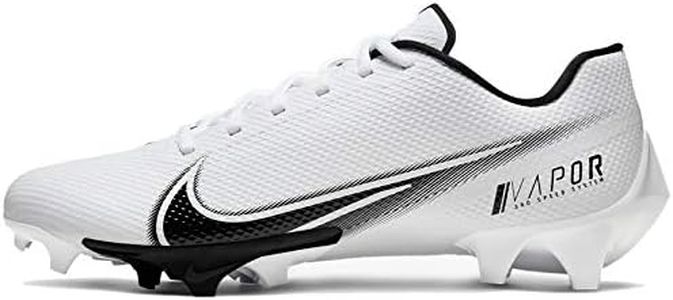 Nike Vapor Edge Speed 360 Mens Football Cleat, White, Black, 16