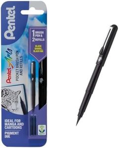Pentel Pincel con Recambios para Zsechs Color Negro) - negro, normal