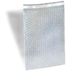 Bubble Out Bags 8 x 11.5” Inch Clear Lightweight 3/16” Bubble Cushioning Pouches Self-Sealing (Pack of 350)