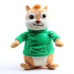 Laruokivi Cartoon Chipmunks Theodore Plush Toy Stuffed Animal Doll 9'' Figure