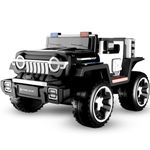 Lifelong Cuppy Electric Ride on Police Big Car for 2+ Years Baby Kids | Rechargeable Ride On Battery Operated Jeep | Electric Vehicle with Mic, Music & Light | Ride-On Toy for Boys & Girls (LLEV360)