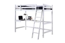 One Holding Limited Wooden Study Bunk Bed Frame, Single