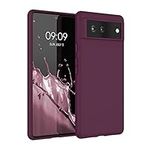 kwmobile Case Compatible with Google Pixel 6 Case - Soft Slim Protective TPU Silicone Cover - Bordeaux Violet