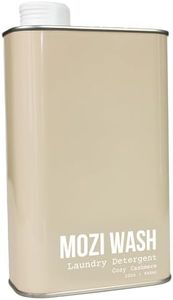 Mozi Wash Laundry Detergent Liquid, Cozy Cashmere, 50+ Loads, Concentrated, Plant Based, Cruelty & Dye Free, Phosphate & Paraben Free, Earth Friendly, Long Lasting Fresh Scent, 32 oz Recyclable Bottle