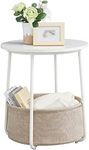 VASAGLE Small Round Side End Table,