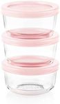 Pyrex 1 Cup Glass Food Storage Pastel Set of 3 Containers