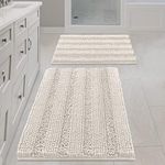 H.VERSAILTEX Ivory Bath Mat Bath Ru