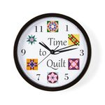 CafePress Time to Quilt Clock Unique Decorative 10" Wall Clock