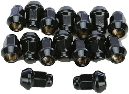 16 Pack 3/8" X 24mm (14mm HEX, Conical) Black