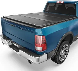 OEDRO FRP Hard Tri-fold Tonneau Cover Fold Truck Bed Covers Compatible with 2002-2025 Dodge Ram 1500 (Inclu. Classic & New), 2003-2025 Dodge Ram 2500 3500 with 6.4 Feet Bed w/o Ram Box