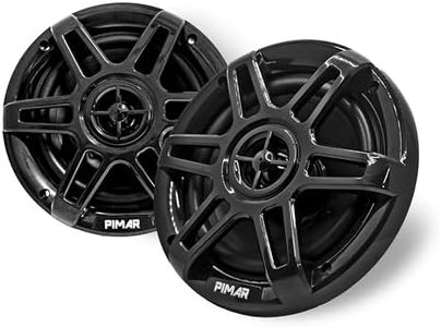 PIMAR Coppia di casse altoparlanti marine 150W nere barca gommone nautica accessori
