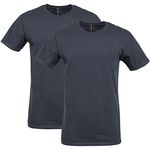 Gildan Adult Softstyle Cotton T-Shirt, Style G64000, Multipack, Black (2-Pack), Large