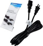 HQRP 10ft AC Power Cord Compatible with Onkyo HT-RC180 TX-DS989 TX-NR1000 TX-NR1007 TX-NR1008 TX-NR1009 AV Receiver Mains Cable, UL Listed