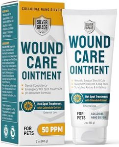 Dog Wound Care Ointment with Silver & Calendula – Aids with Scratches, Irritations, Bites – Feline & Canine Hot Spots Treatment in a Gel Form – Wound Antibiotic Ointment for Dogs & Cats in 2-oz Tube