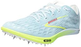 BROOKS Men's Sneaker, Blue Glow Nightlife Red, 10