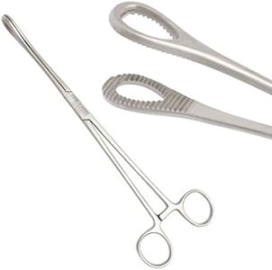 Foerster Sponge Forceps 9.5" Straight Serrated Surgical Holding Veterinary Instruments