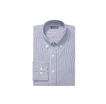 Van Heusen Men's Dress Shirt Regular Fit Pinpoint Stripe, Ocean, 15.5" Neck 34"-35" Sleeve