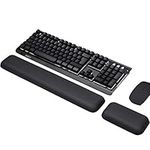 Aelfox Memory Foam Keyboard Wrist Rest Pad and Mouse Pad Wrist Rest Set, Ergonomic Wrist Support Wrist Pad - Breathable, Sweat-Absorbent, Relieve Wrist Pain for Laptop, Computer, Home, Office