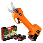 Kebtek Electric Secateurs,16.8V Cordless Pruning Shears Battery Powered Pruner Electric Branch Scissors with Brushless Motor, 25mm Max Diameter (YDN-B007)