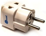 2 in 1 Europe Travel Adapter for European Outlets - Type C, Type E, Type F - Europe Plug Adapter Works in France, Spain, Germany, Netherlands, Belgium, Poland, Russia