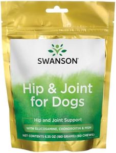 Swanson Glucosamine & Chondroitin for Dogs Hip & Joint with Msm 6.35 Ounce (180 g) Pkg