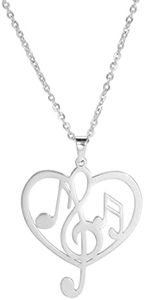Nota musical de amor inspirador nota musical colgante colgante collar música número de puntuación elementos estrangulmúsica amantes de la música gimnasia músico de baile profesor compañeros